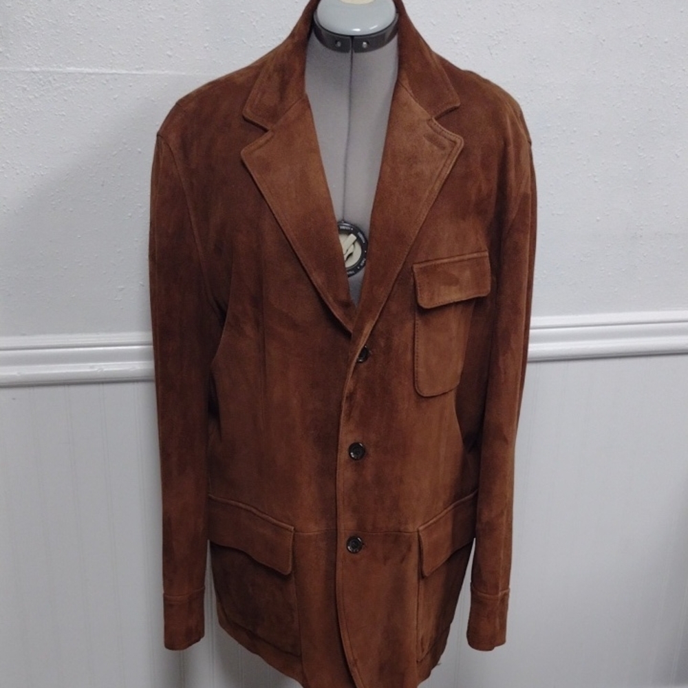 Polo by Ralph Lauren Brown Suede Blazer,